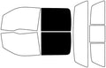 Rvinyl Window Tint Kit Compatible with Ford F-150 2009-2014 4 Door - Black 5% - Single Ply No Bubble Film - Do it Yourself Vehicle Back Precut Kit