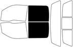 Rvinyl Window Tint Kit Compatible with Ford F-150 2009-2014 4 Door - Black 5% - Single Ply No Bubble Film - Do it Yourself Vehicle Back Precut Kit