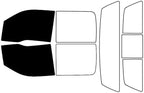 Rvinyl Window Tint Kit Compatible with Ford F-150 2009-2014 4 Door - Black 5% - Single Ply No Bubble Film - Do it Yourself Vehicle Front Precut Kit