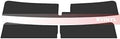 Avery Dennison NR Nano Ceramic IR Window Tint Kit Compatible with Lexus is 2006-2013 - Windshield Strip Visor - 20%