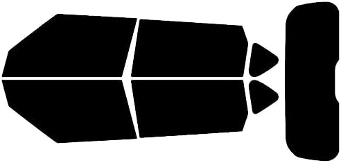 Rvinyl Window Tint Kit Compatible with Kia Soul 2014-2019 - Black 5% - Single Ply No Bubble Film - Do it Yourself Vehicle Complete Precut Kit