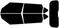 Rvinyl Window Tint Kit Compatible with Kia Soul 2014-2019 - Black 5% - Single Ply No Bubble Film - Do it Yourself Vehicle Complete Precut Kit