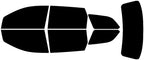 Rvinyl Window Tint Kit Compatible with Dodge Journey 2009-2020 - Black 5% - Single Ply No Bubble Film - Do it Yourself Vehicle Complete Precut Kit