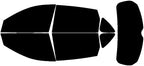 Rvinyl Window Tint Kit Compatible with Acura RDX 2019-2025 - Black 5% - Single Ply No Bubble Film - Do it Yourself Vehicle Complete Precut Kit