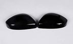 ABS Rearview Mirror Cover Side Mirror Protector Exterior Decoration for Land Rover Evoque 2016-2019,For Land Rover Discovery Sport 2015-2019,For Jaguar F-Pace X761 (Bright black)