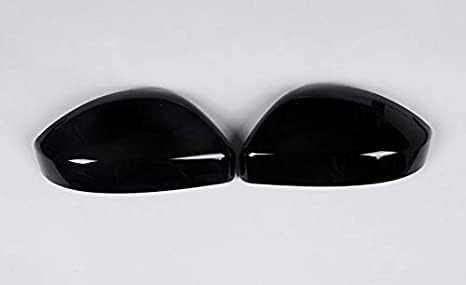 ABS Rearview Mirror Cover Side Mirror Protector Exterior Decoration for Land Rover Evoque 2016-2019,For Land Rover Discovery Sport 2015-2019,For Jaguar F-Pace X761 (Bright black)