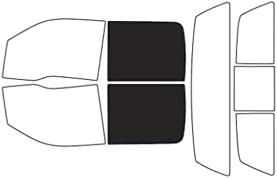 Rvinyl Window Tint Kit Compatible with Ford F-150 2009-2014 4 Door - Black 20% - Single Ply No Bubble Film - Do it Yourself Vehicle Back Precut Kit