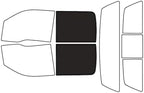 Rvinyl Window Tint Kit Compatible with Ford F-150 2009-2014 4 Door - Black 20% - Single Ply No Bubble Film - Do it Yourself Vehicle Back Precut Kit
