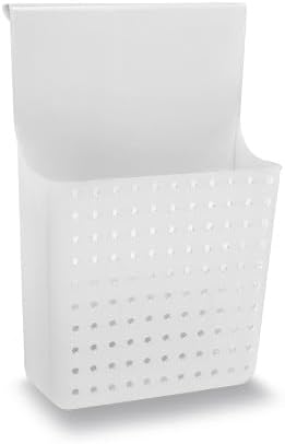 madesmart Over-Door Organizer, Storage for Aluminum Foil, Parchment Paper & Kitchen Wraps, Dual Divided Bins with Soft-Grip O