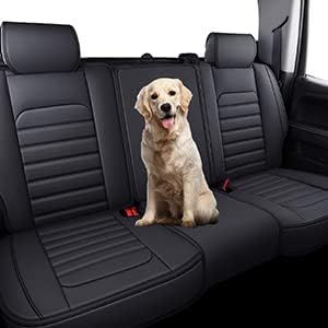 YIERTAI Seat Covers for Silverado Sierra Fit 2007-2024 2025 2026 1500/2500/3500HD Crew Double Extended Cab Waterproof Leather