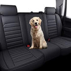 YIERTAI Seat Covers for Silverado Sierra Fit 2007-2024 2025 2026 1500/2500/3500HD Crew Double Extended Cab Waterproof Leather