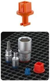 Ascend Tools Organizer Genie 3/8" Socket Holder Pegboard Accessory – Holds 3/8" Drive Sockets (50 Per Pack), Tool Storage Org