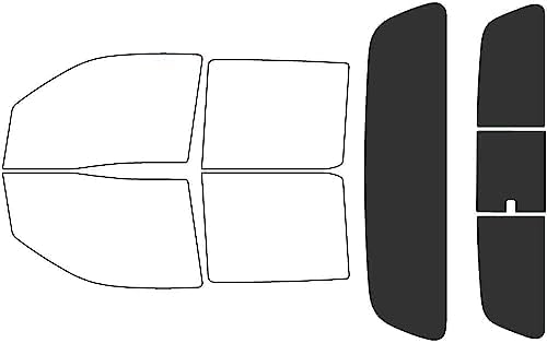 Rvinyl Window Tint Kit Compatible with Nissan Frontier 2022-2024 (4 Door Crew Cab) - Rear Windshield Precut Kit - 20%