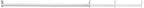 Design House 48 Inch to 72 Inch Adjustable Closet Rod for Hanging Clothes, White, Heavy Duty Steel, Center Support Bracket In