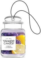 Yankee Candle Car Air Fresheners, Hanging Car Jar Ultimate, Neutralizes Odors Up To 30 Days, Lemon Lavender, 0.96 OZ (Pack of