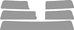 Rvinyl Window Tint Kit Compatible with Nissan Frontier 2022-2024 (4 Door Crew Cab) - Windshield Strip Visor - 50%