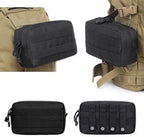 6 Pack Tactical Molle Automotive Seat Back Organizer Tactical Vehicle Panel Organizer with 5 Detachable Molle Pouch for Car Truck Ford Jeep Vehicle,US Flag Patch For Man (5 Pouches)