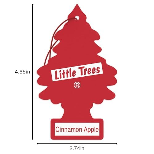 LITTLE TREES Car Air Freshener | Hanging Tree Provides Long Lasting Scent for Auto and Home | 24 Air Fresheners |Cinnamon App