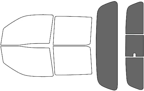 Rvinyl Window Tint Kit Compatible with Nissan Frontier 2022-2024 (4 Door Crew Cab) - Rear Windshield Precut Kit - 35%