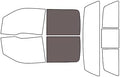 Rvinyl Window Tint Kit Compatible with Ford F-150 2009-2014 4 Door - Black 35% - Single Ply No Bubble Film - Do it Yourself Vehicle Back Precut Kit
