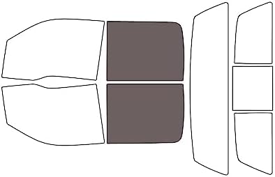 Rvinyl Window Tint Kit Compatible with Ford F-150 2009-2014 4 Door - Black 35% - Single Ply No Bubble Film - Do it Yourself Vehicle Back Precut Kit