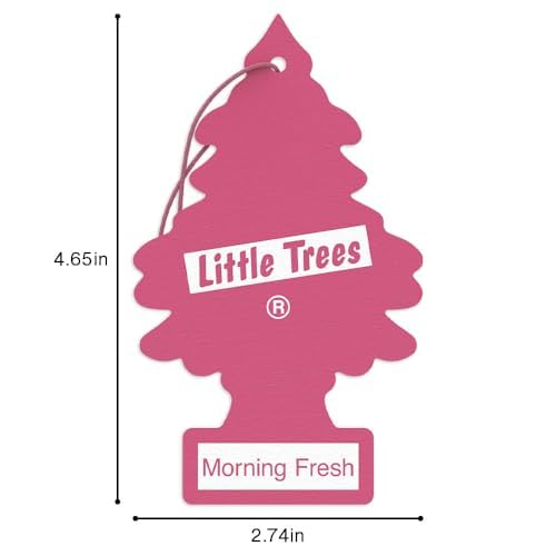 LITTLE TREES Car Air Freshener | Hanging Tree Provides Long Lasting Scent for Auto and Home | 24 Air Fresheners |Morning Fres
