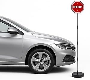 Flashing LED Light Parking Stop Sign For Garage