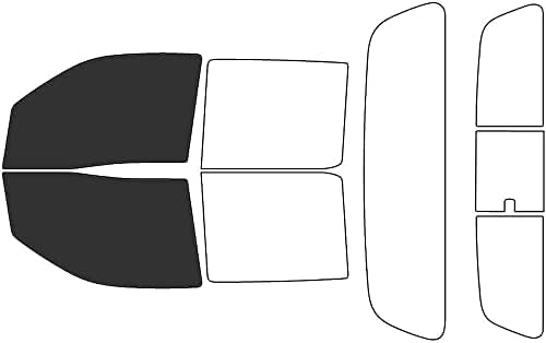 Rvinyl Window Tint Kit Compatible with Nissan Frontier 2022-2024 4 Door - Black 20% - Single Ply No Bubble Film - Do it Yourself Vehicle Front Precut Kit