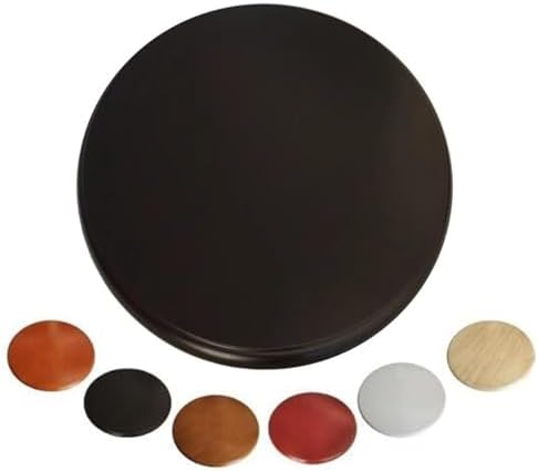 Wooden Lazy Susan 24in Rotating Table Top Dining Turntable, Round Serving Plate Decor Silent with Non-Slip Base Smooth SpinBy
