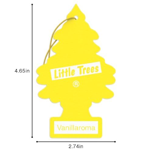 LITTLE TREES Car Air Freshener | Hanging Tree Provides Long Lasting Scent for Auto and Home | 24 Air Fresheners |Vanillaroma