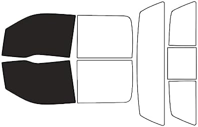 Rvinyl Window Tint Kit Compatible with Ford F-150 2009-2014 4 Door - Black 20% - Single Ply No Bubble Film - Do it Yourself Vehicle Front Precut Kit