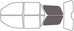 Rvinyl Window Tint Kit Compatible with Ford Expedition 2018-2024 - Cargo - 35%