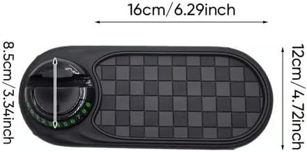 Sakerplus Multifunctional Car Anti-Slip Mat, Rotatable Anti Skid Car Dashboard Pad,Auto Phone Holder-Universal Non-Slip Car M