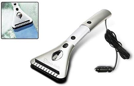 Zento Deals Heated Car Window Snow/Ice Scraper with Light - Extendable 12V LED Light with 15.8 feet Long Cord (8)
