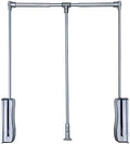 Adjustable Pull Down Clothes Rail - Extendable Pull Out Closet Rod, Stainless Steel Removable Hanger, Soft Return Design, Spa