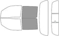 Rvinyl Window Tint Kit Compatible with Nissan Frontier 2022-2024 (4 Door Crew Cab) - Back Precut Kit - 50%