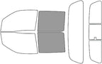 Rvinyl Window Tint Kit Compatible with Nissan Frontier 2022-2024 (4 Door Crew Cab) - Back Precut Kit - 50%