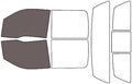 Rvinyl Window Tint Kit Compatible with Ford F-150 2009-2014 4 Door - Black 50% - Single Ply No Bubble Film - Do it Yourself Vehicle Front Precut Kit