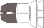 Rvinyl Window Tint Kit Compatible with Ford F-150 2009-2014 4 Door - Black 50% - Single Ply No Bubble Film - Do it Yourself Vehicle Front Precut Kit