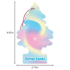 LITTLE TREES Car Air Freshener | Hanging Tree Provides Long Lasting Scent for Auto and Home | 24 Air Fresheners |Cotton Candy
