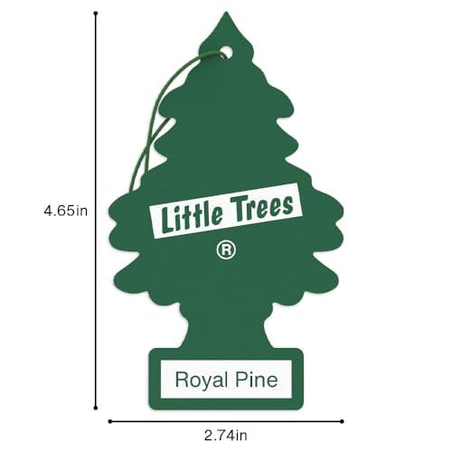 LITTLE TREES Car Air Freshener | Hanging Tree Provides Long Lasting Scent for Auto and Home | Royal Pine, 24 Air Fresheners