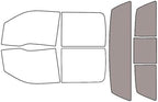Rvinyl Window Tint Kit Compatible with Ford F-150 2009-2014 (4 Door) - Rear Windshield Precut Kit - 50%