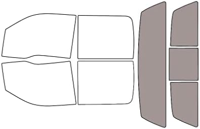 Rvinyl Window Tint Kit Compatible with Ford F-150 2009-2014 (4 Door) - Rear Windshield Precut Kit - 50%