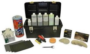 Detail King Gold Series Commercial Headlight Restoration Kit with Handheld Pneumatic Buffer