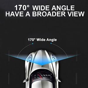 1080P 3Channel Dash Camera for Car Front and Rear Inside Dashcam Car Video Recorder,170°Wide Angle Vehicle Cam,WDR,G-Sensor,2