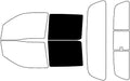 Rvinyl Window Tint Kit Compatible with Nissan Frontier 2022-2024 (4 Door Crew Cab) - Back Precut Kit - 5%