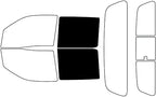 Rvinyl Window Tint Kit Compatible with Nissan Frontier 2022-2024 (4 Door Crew Cab) - Back Precut Kit - 5%