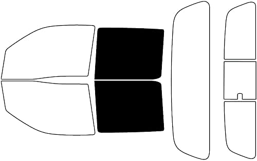 Rvinyl Window Tint Kit Compatible with Nissan Frontier 2022-2024 (4 Door Crew Cab) - Back Precut Kit - 5%