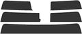 Rvinyl Window Tint Kit Compatible with Nissan Frontier 2022-2024 4 Door - Black 20% - Single Ply No Bubble Film - Do it Yourself Vehicle Windshield Visor Strip