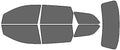Rvinyl Window Tint Kit Compatible with Dodge Journey 2009-2020 - Black 35% - Single Ply No Bubble Film - Do it Yourself Vehicle Complete Precut Kit
